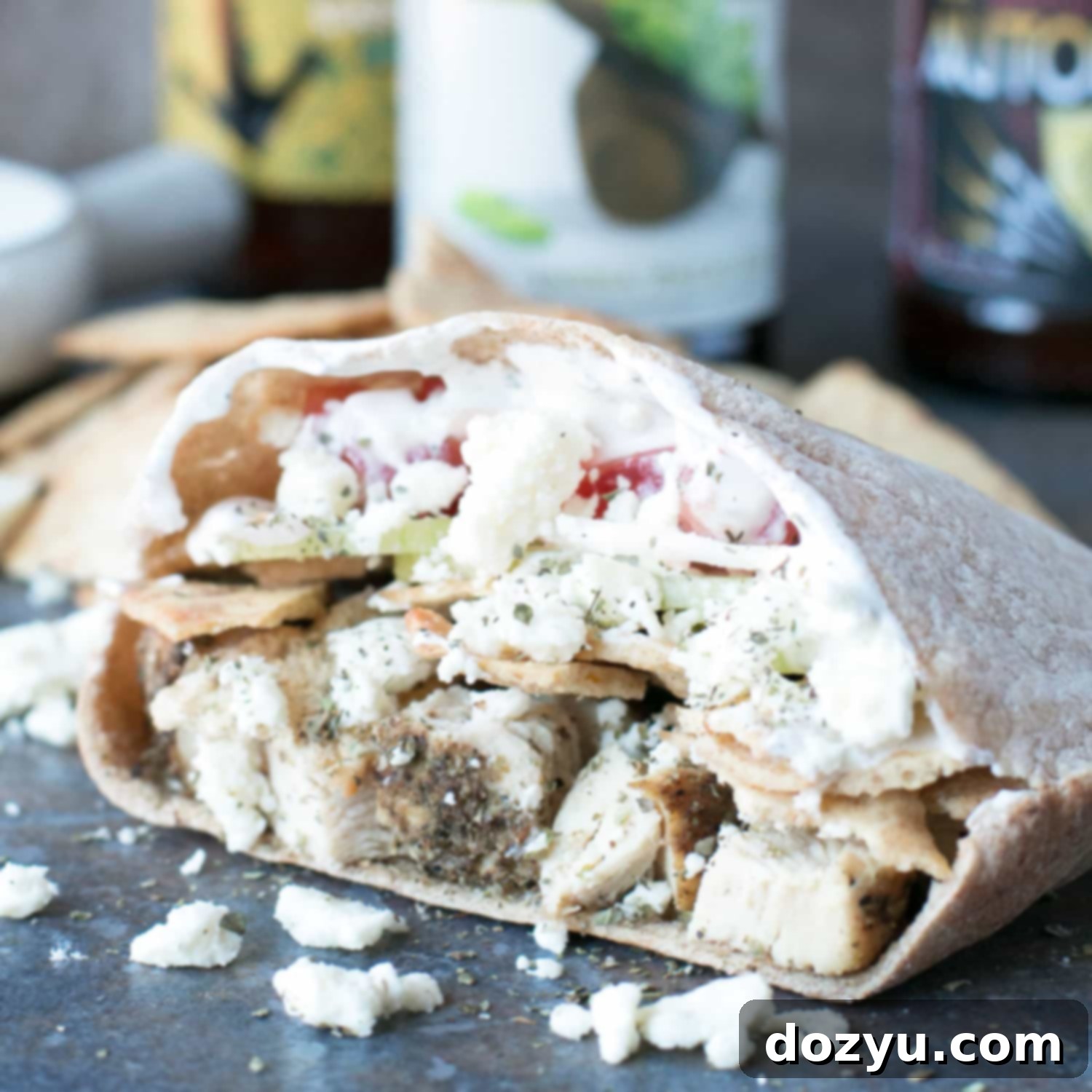 Zesty Crispy Chicken Gyros 6 Crunchy Chicken Gyro Sandwiches | cakenknife.com