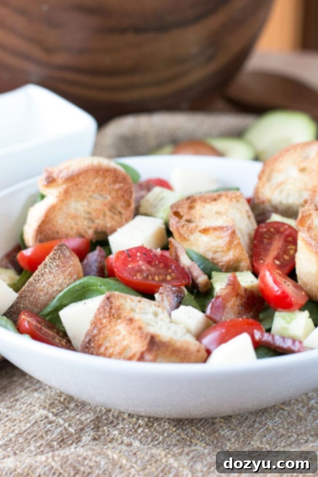 Avocado Caprese Panzanella Salad | cakenknife.com