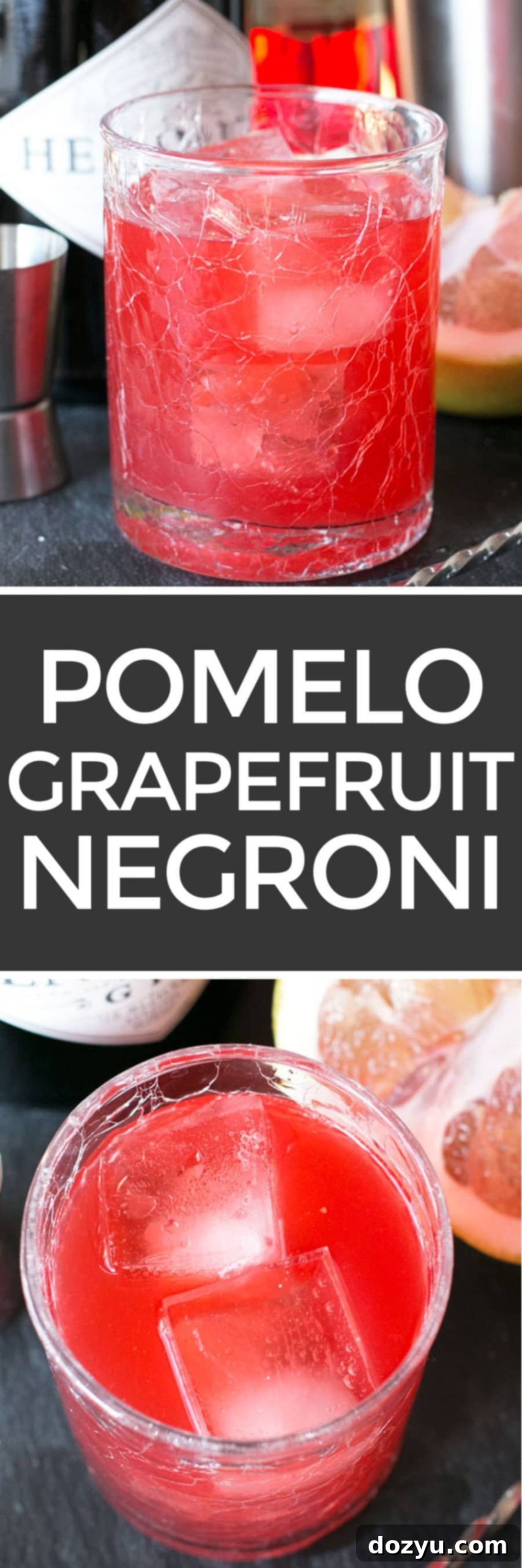 Pomelo Grapefruit Negroni | cakenknife.com