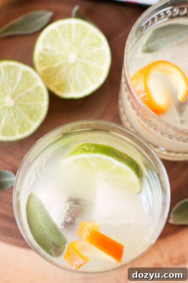 Fresh Sage Tequila Smash 6 Finished Tequila Sage Smash Cocktail