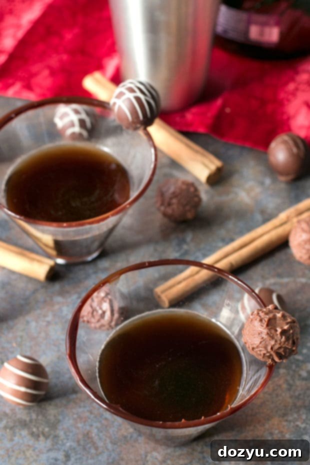 Truffle Ember Martini 2 Spiced Truffle Martini | cakenknife.com