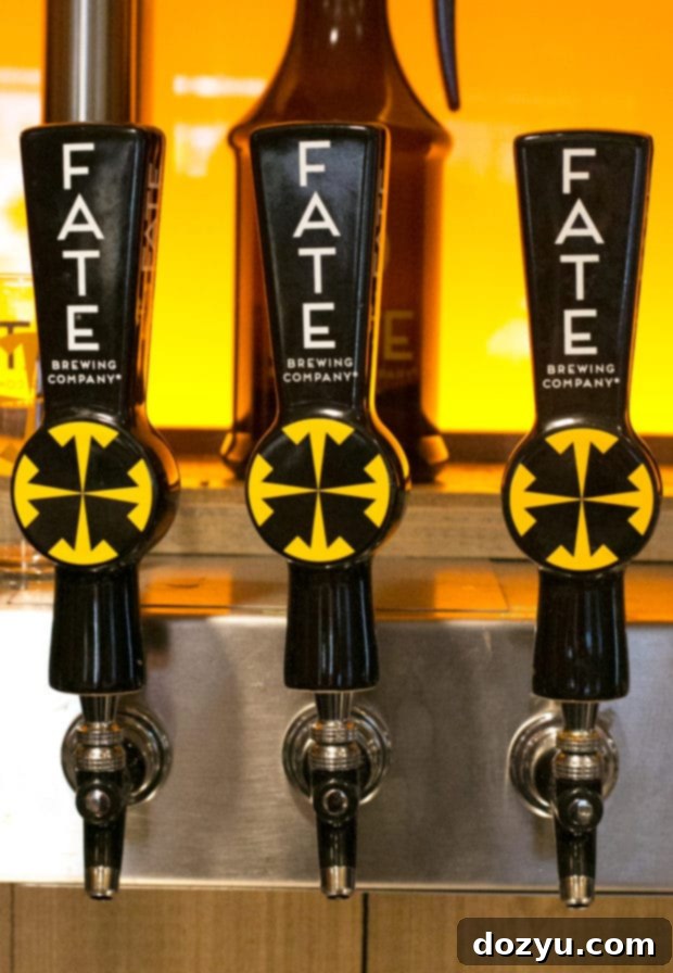 Enjoying a craft beer tasting flight at FATE Brewing Company in Boulder