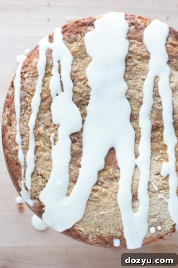 Almond Butter Yogurt Coffee Cake | cakenknife.com @stonyfield #breakfast #brunch #baking