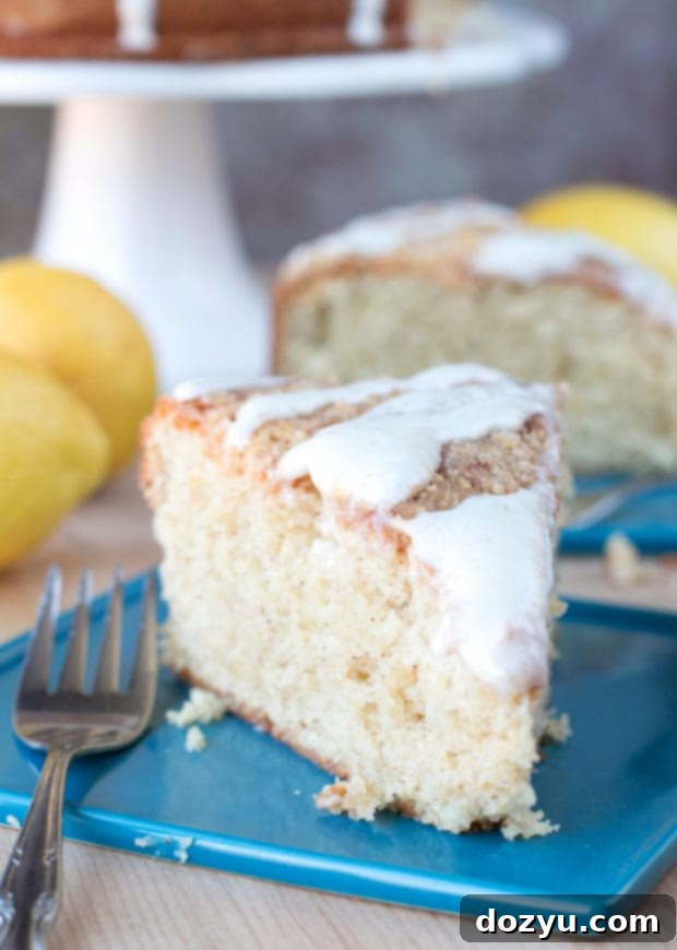 Almond Butter Yogurt Coffee Cake | cakenknife.com @stonyfield #breakfast #brunch #baking