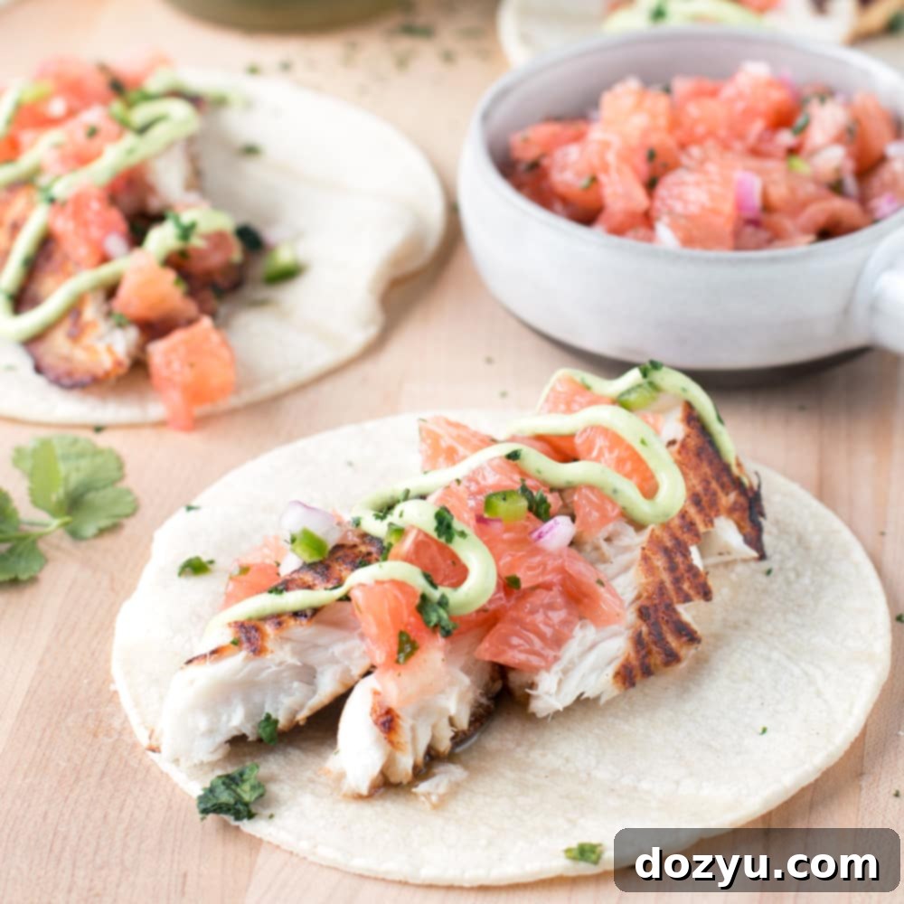 Chile Vodka Marinated Grilled Fish Tacos 8 Grilled Chile Vodka Fish Tacos, a vibrant summer fish taco recipe.