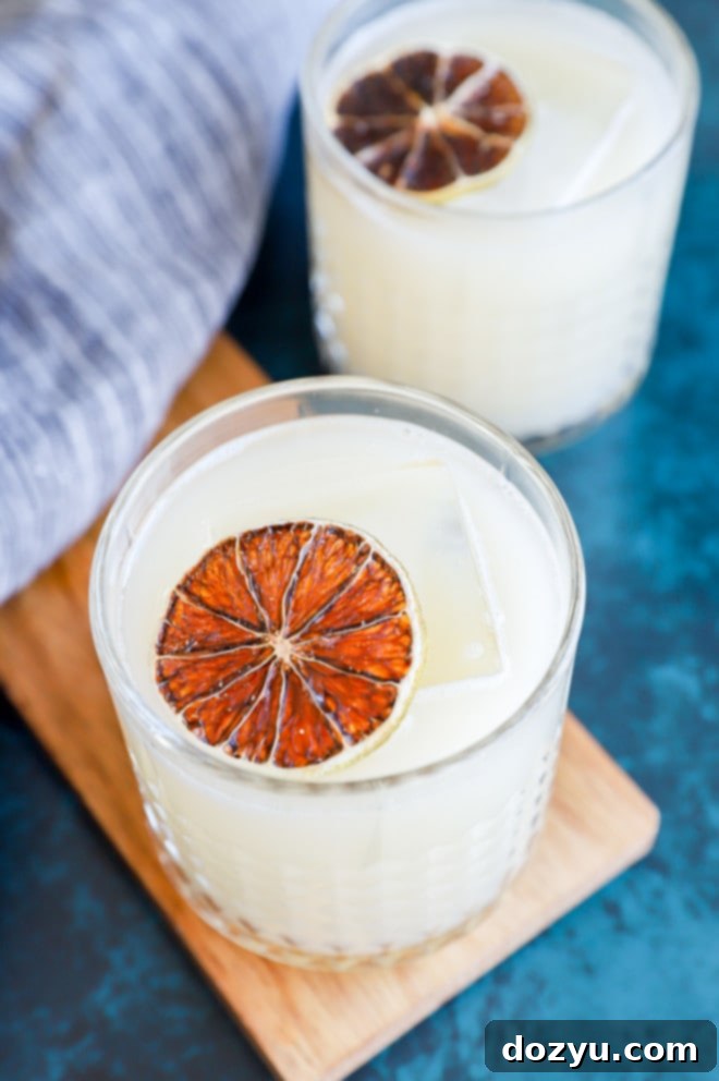 Soju Yogurt Delight 2 Easy Soju yogurt cocktail in elegant glasses with ice and a fresh lemon slice garnish, showcasing its creamy texture