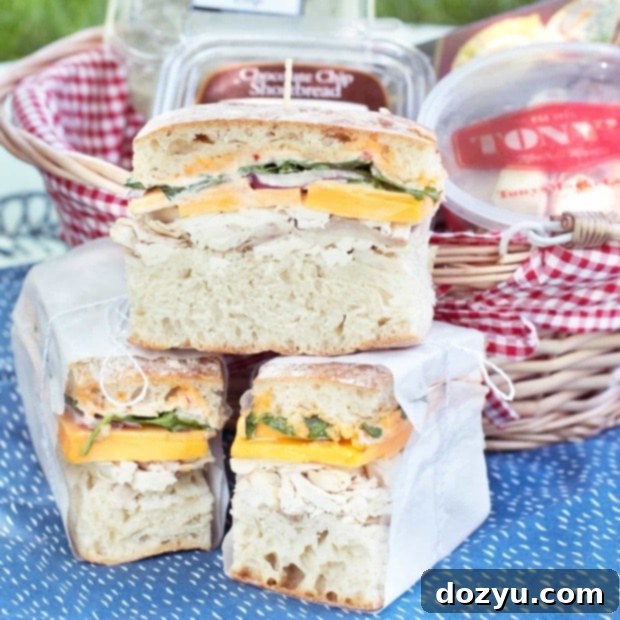 Spicy Rotisserie Press 14 Spicy Rotisserie Chicken Pressed Sandwich | cakenknife.com #lunch #picnic #summer