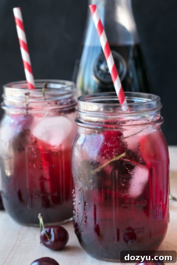 Tart Cherry Fizz | cakenknife.com #cocktail #happyhour