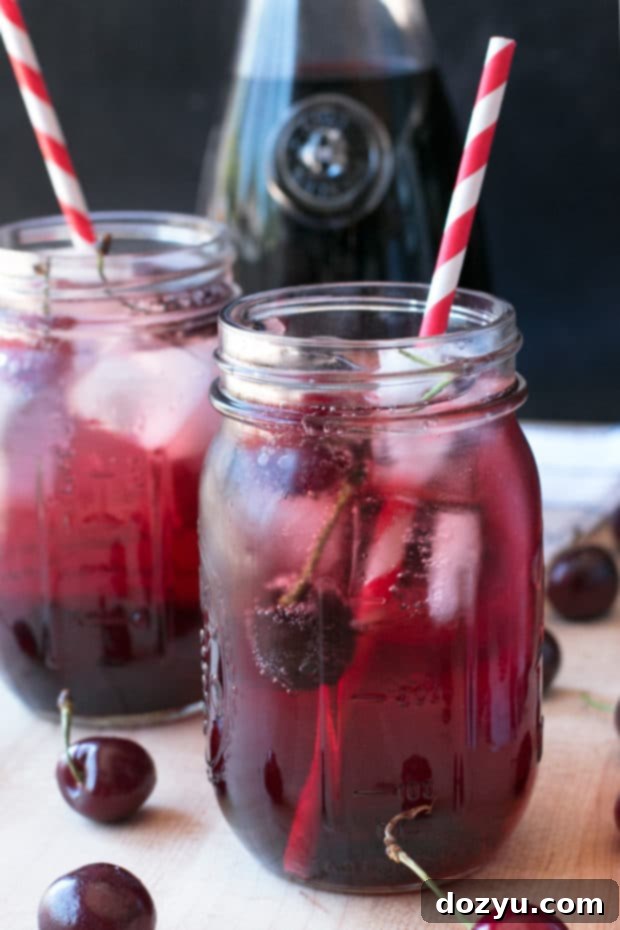 Tart Cherry Fizz | cakenknife.com #cocktail #happyhour