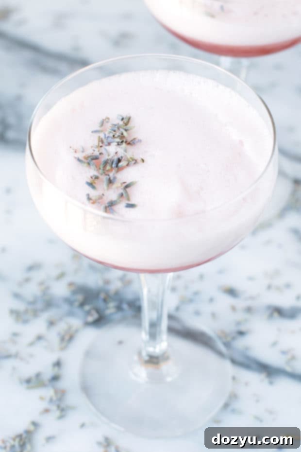 Lavender Rosé Royale 4 Lavender Rosé Royale Cocktail | cakenknife.com #cocktail #happyhour #roseallday