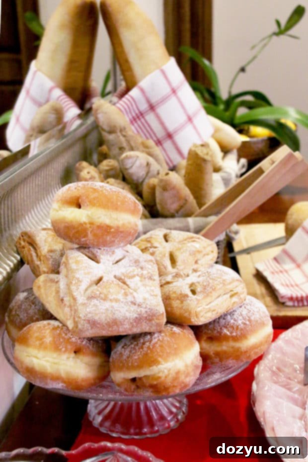 Delicious breakfast spread at Miss Sophie's Charles Bridge Hotel