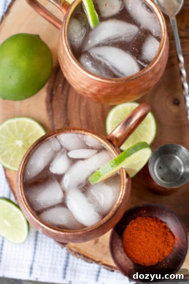 Spicy Mezcal Mule | cakenknife.com #cocktail #fall #moscowmule