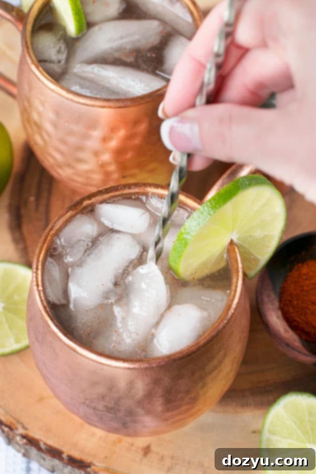 Spicy Mezcal Mule | cakenknife.com #cocktail #fall #moscowmule