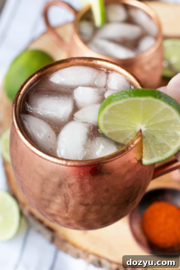 Spicy Mezcal Mule | cakenknife.com #cocktail #fall #moscowmule
