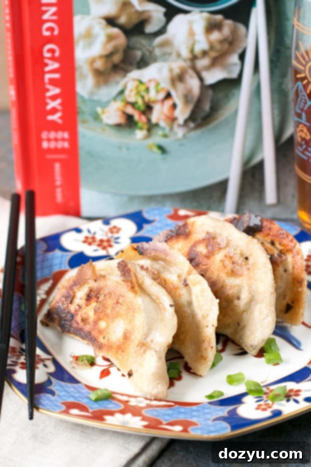 Delicious Spicy Beef Dumplings and a review of The Dumpling Galaxy Cookbook for easy homemade dumpling recipes | cakenknife.com #dumplings #recipe #asian