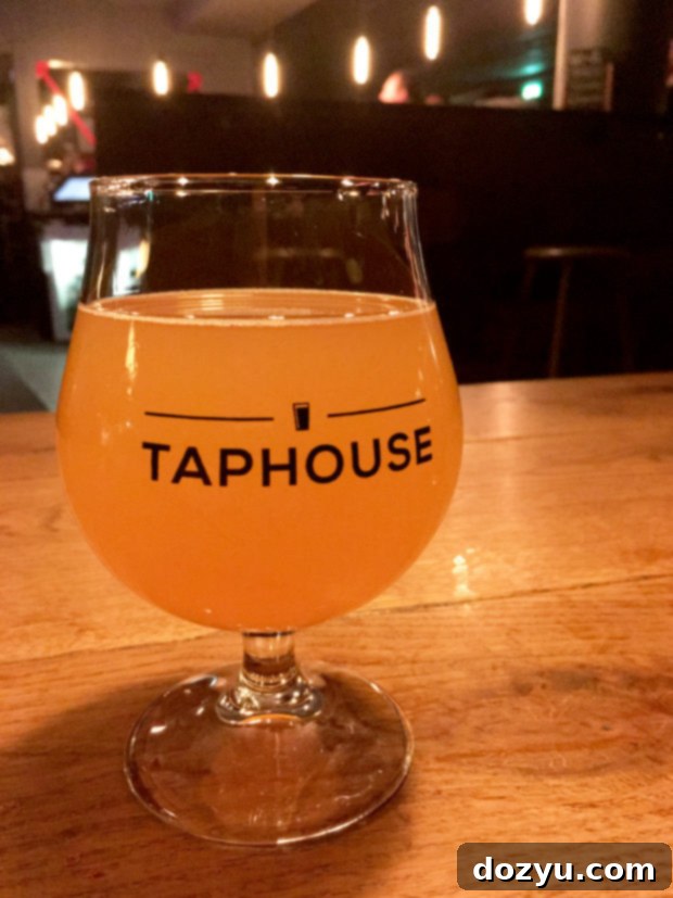 Extensive beer tap selection at Taphouse in Copenhagen