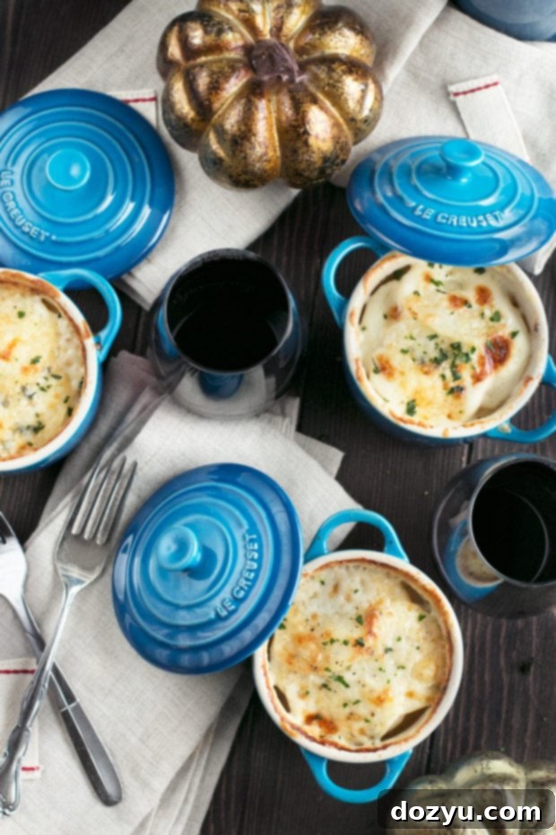 Cheesy Herb Individual Potato Gratin Plus Le Creuset Giveaway 4 Cheesy Herb Individual Potato Gratin | cakenknife.com #potatoes #sidedish #hoildays #thanksgiving