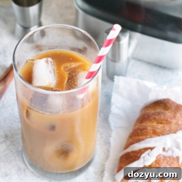 Holiday Eggnog Coffee Delight 13 Eggnog Cold Brew Coffee Cocktail | cakenknife.com #cocktail #coffeecocktail #coldbrew #ad