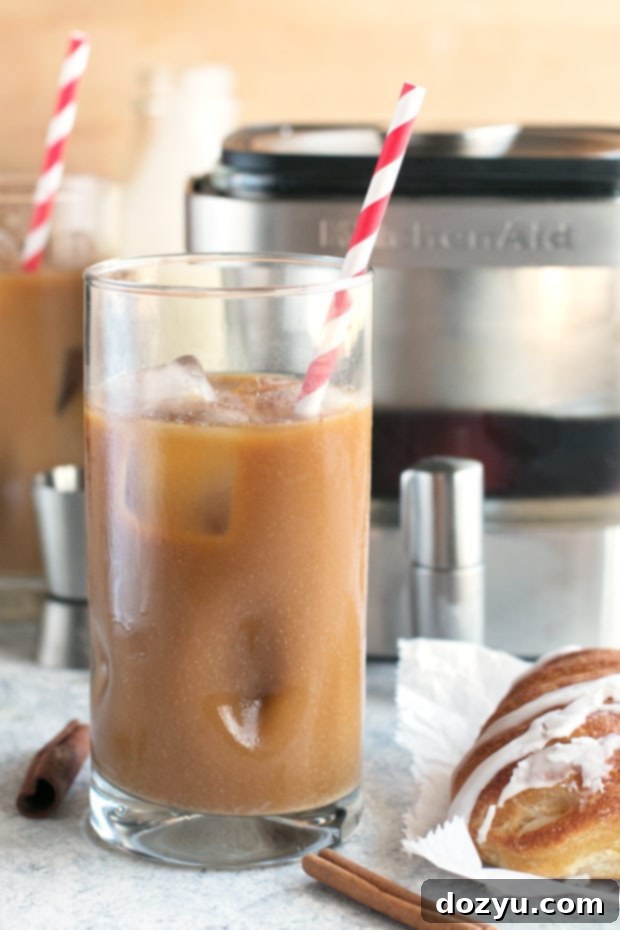 Holiday Eggnog Coffee Delight 9 Eggnog Cold Brew Coffee Cocktail | cakenknife.com #cocktail #coffeecocktail #coldbrew #ad