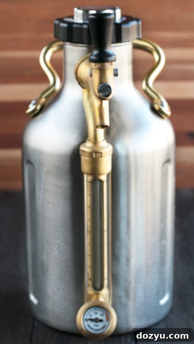 The GrowlerWerks uKeg 64 keeps your craft beer fresh for weeks, ideal for cocktail making.