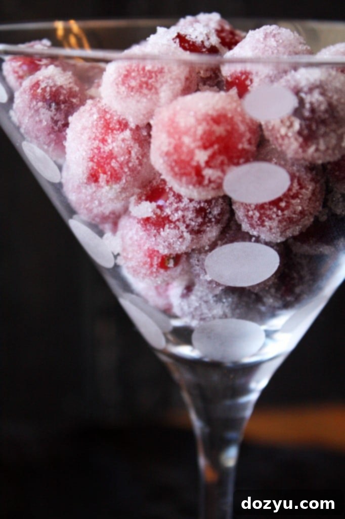 Vanilla Orange Candied Cranberries | Festive vanilla orange candied cranberries, perfect for holiday gifts or garnishes.