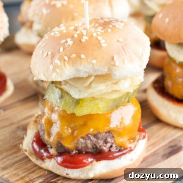 Crispy Cheeseburger Minis 10 Crunch Cheeseburger Sliders