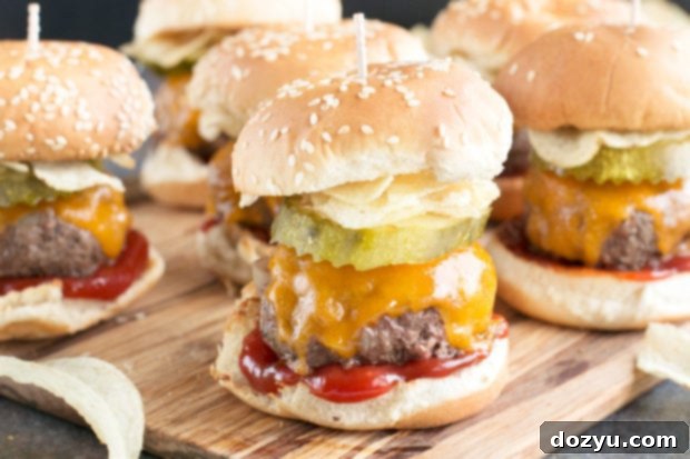 Crunch sliders picture, ready for game day