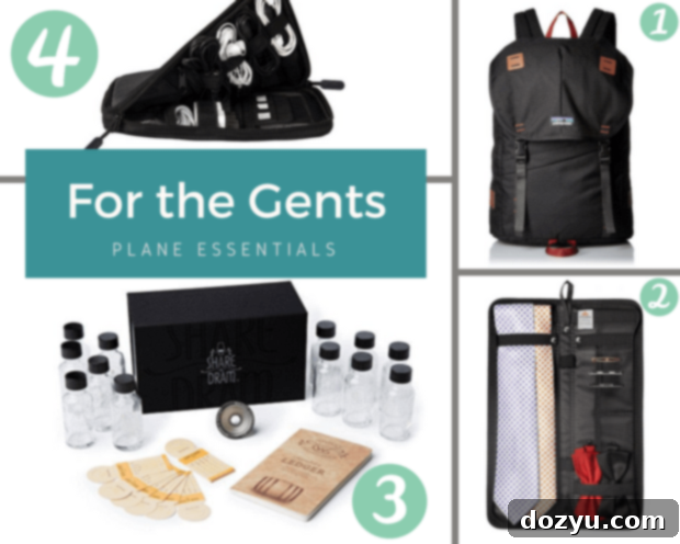 Flight Mode: Your Essential Packing List 6 Plane Essentials for Gents