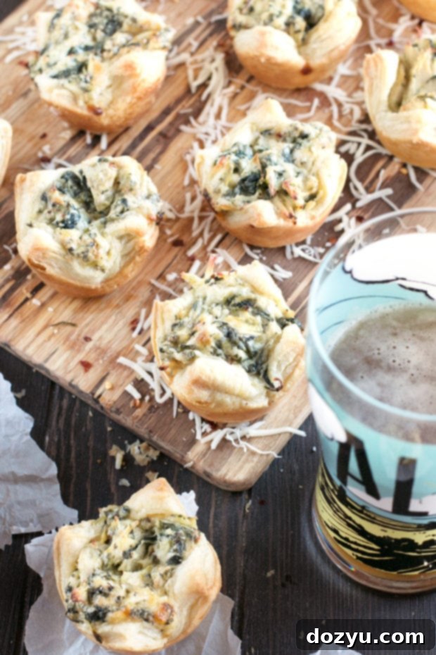 Cheesy Chicken Spinach Artichoke Dip Puffs 6 Chicken Spinach Artichoke Dip Puffs