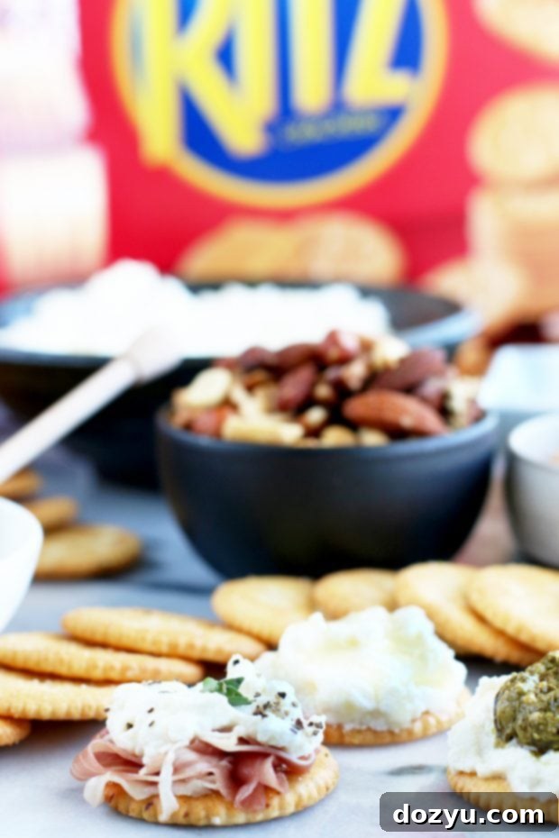 RITZ Cracker Ricotta Toppings Bar