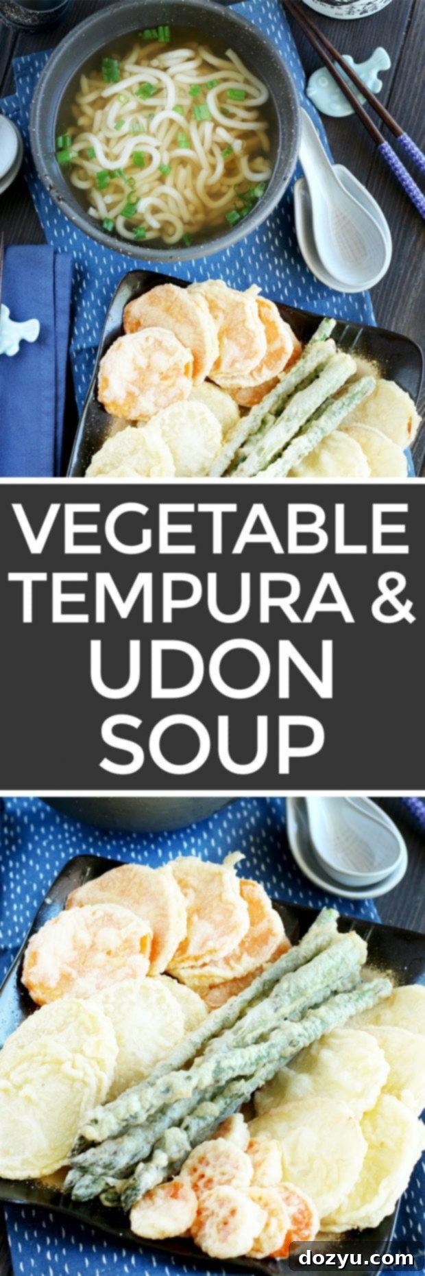 Warming Udon Soup with Crispy Vegetable Tempura 8 Vegetable Tempura Udon Soup