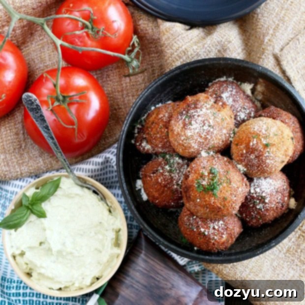Delicious Parmesan Tomato Cauliflower Arancini 11 Parmesan Tomato Cauliflower Arancini