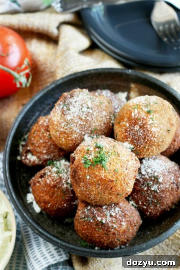 Parmesan Tomato Cauliflower Arancini