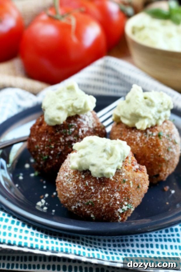 Parmesan Tomato Cauliflower Arancini