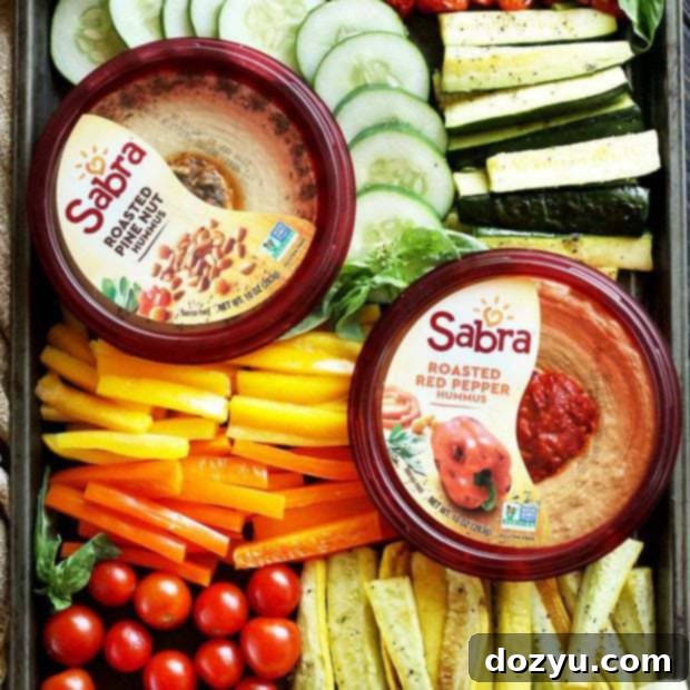 Vibrant Summer Hummus Spread 10 Summer Garden Vegetable Hummus Board thumbnail