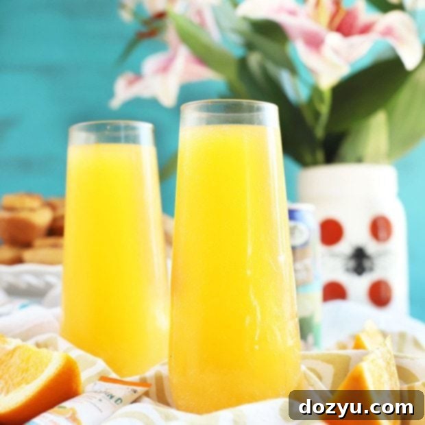 Exotic Mimosa Sparkler 10 Tropical Mimosa Mocktail