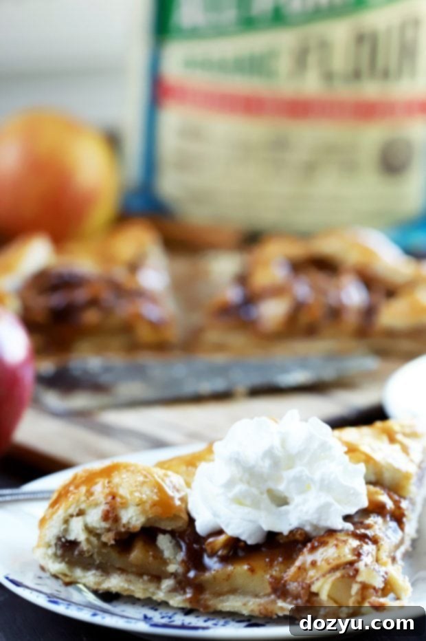 Bourbon-Kissed Caramel Apple Galette 5 Apple slices arranged on galette dough ready for baking