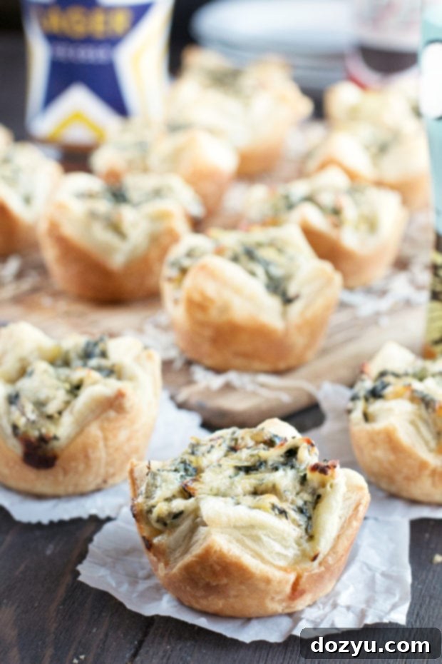 Thanksgiving SOS Recipes 4 Chicken Spinach Artichoke Dip Puffs - Last Minute Thanksgiving Recipes