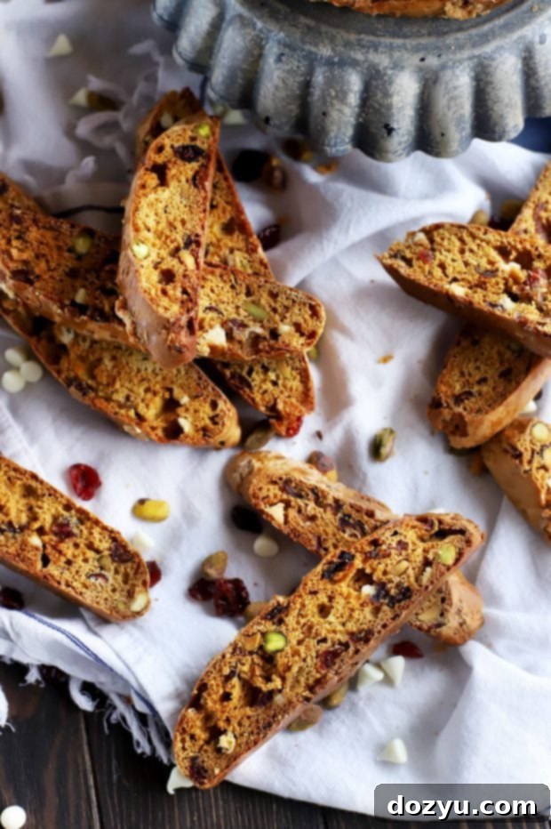Cranberry Pistachio Biscotti with an Avocado Twist 2 Cranberry Pistachio Avocado Biscotti, a lighter holiday cookie perfect for festive gatherings