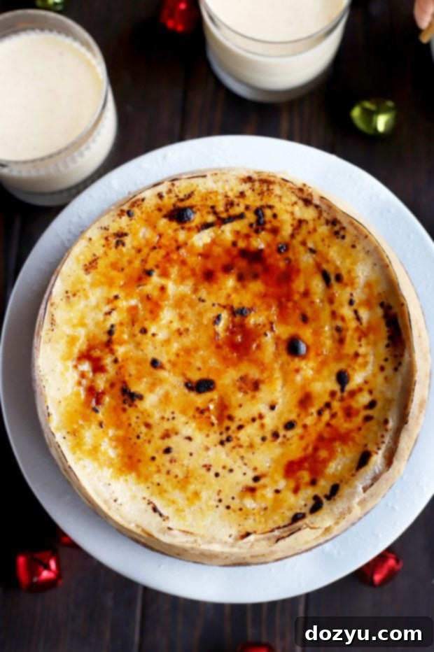 Instant Pot Eggnog Cheesecake Brûlée 6 A 7-inch springform pan inside an Instant Pot for cheesecake