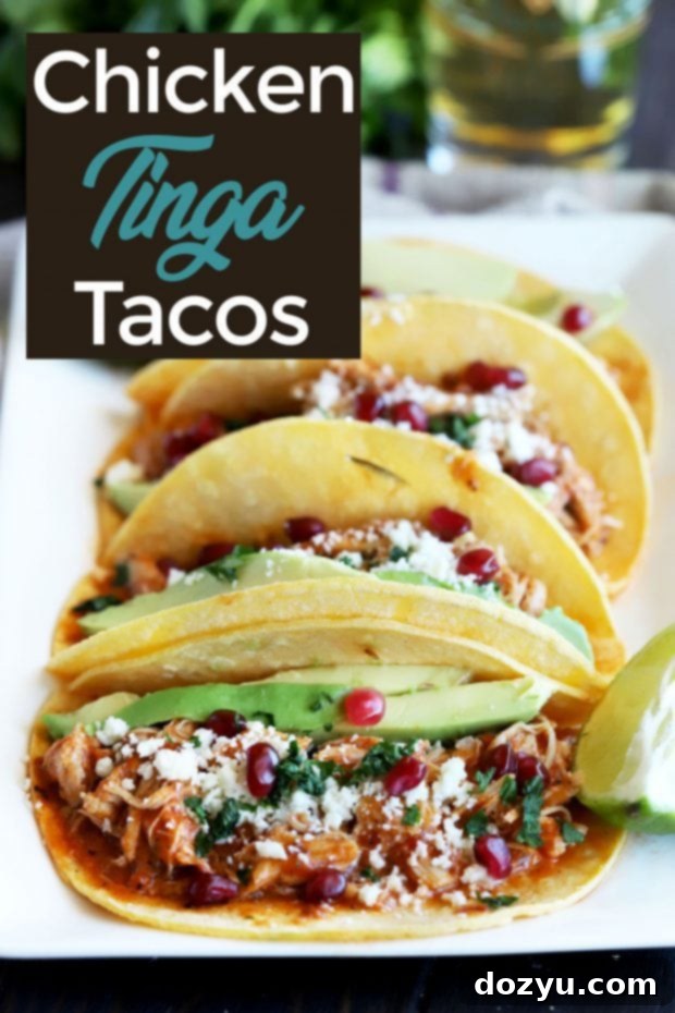 Instant Pot Chicken Tinga Tacos