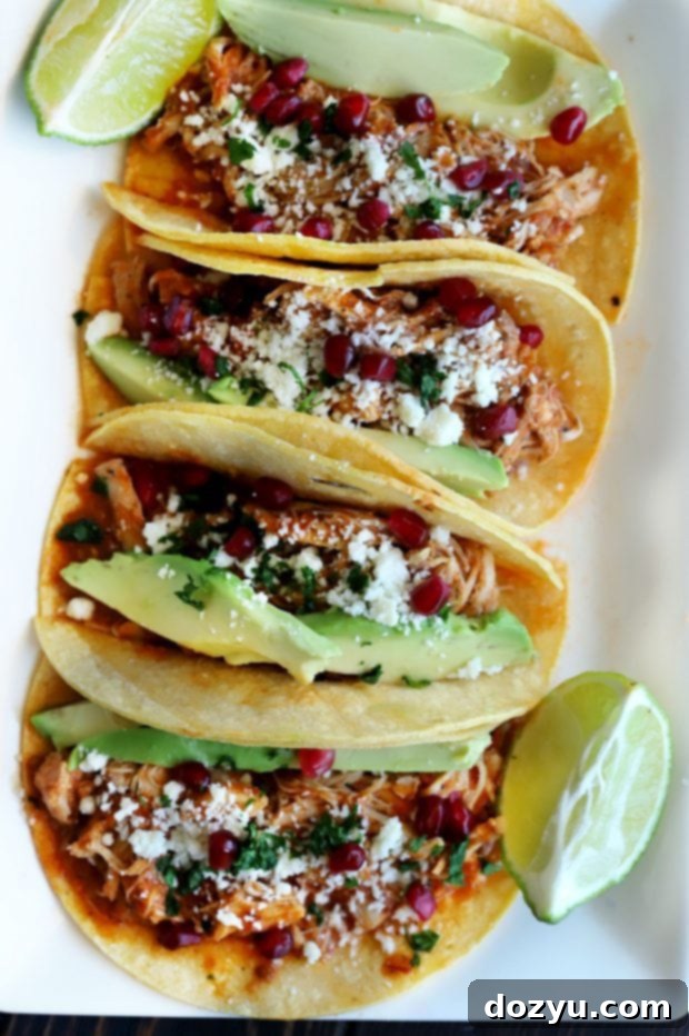 Instant Pot Chicken Tinga Tacos