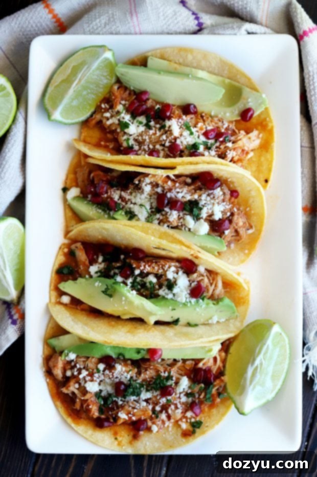 Instant Pot Chicken Tinga Tacos