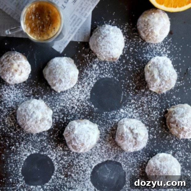 Orange Mocha Snowball Cookies 11 Mocha Orange Mexican Wedding Cookies