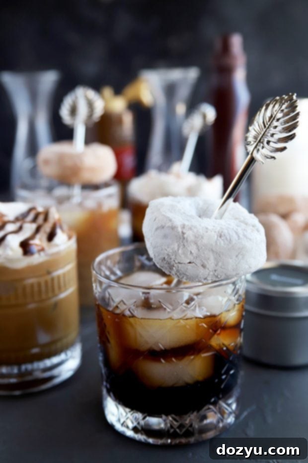 DIY Cold Brew Coffee Cocktail Bar 5 Pouring a Java House cold brew pod into a glass with ice and a spirit