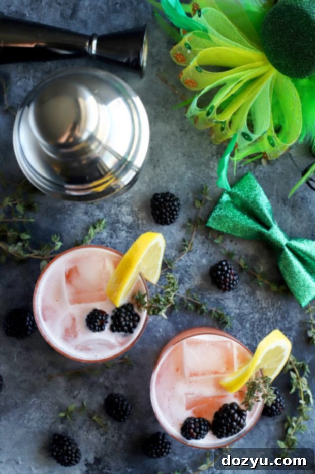 Garden Blackberry Thyme Irish Whiskey Sour 2 Blackberry Thyme Irish Whiskey Sour