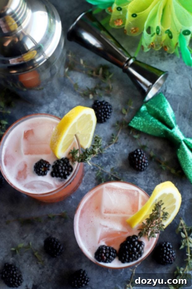 Garden Blackberry Thyme Irish Whiskey Sour 7 Blackberry Thyme Irish Whiskey Sour