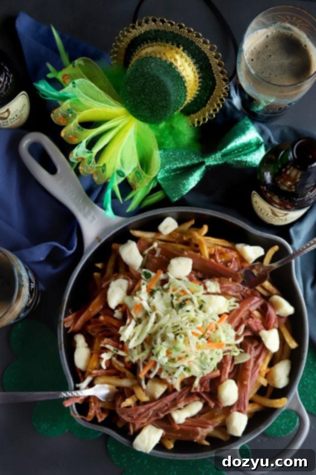 Hearty Corned Beef Poutine 9 A block of rich, creamy Baileys fudge, a perfect sweet treat.