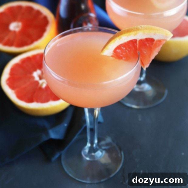 Sunset Rosé Sparkle 8 Sparkling Grapefruit Rose Cocktail