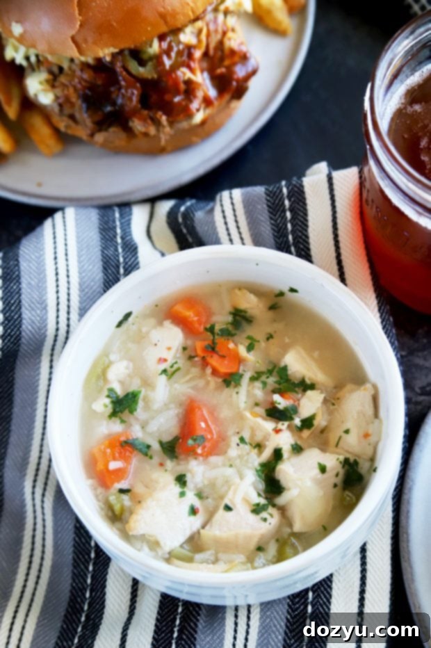 Chicken and wild rice soup delivered by Grubhub in Denver